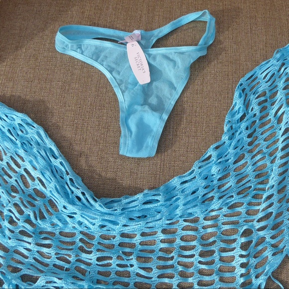 Victorias Secret teal thong sz small and teal wrap - Picture 1 of 8